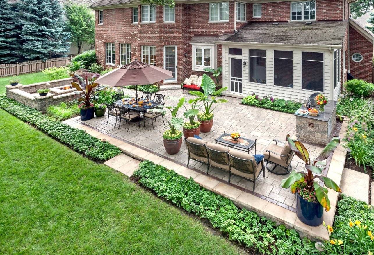 Озеленение двора - современные эксклюзивные идеи дизайна в частном доме (155 фото)